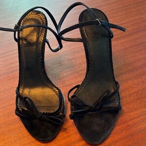 Women’s Black Strappy Bow Sandals j crew
